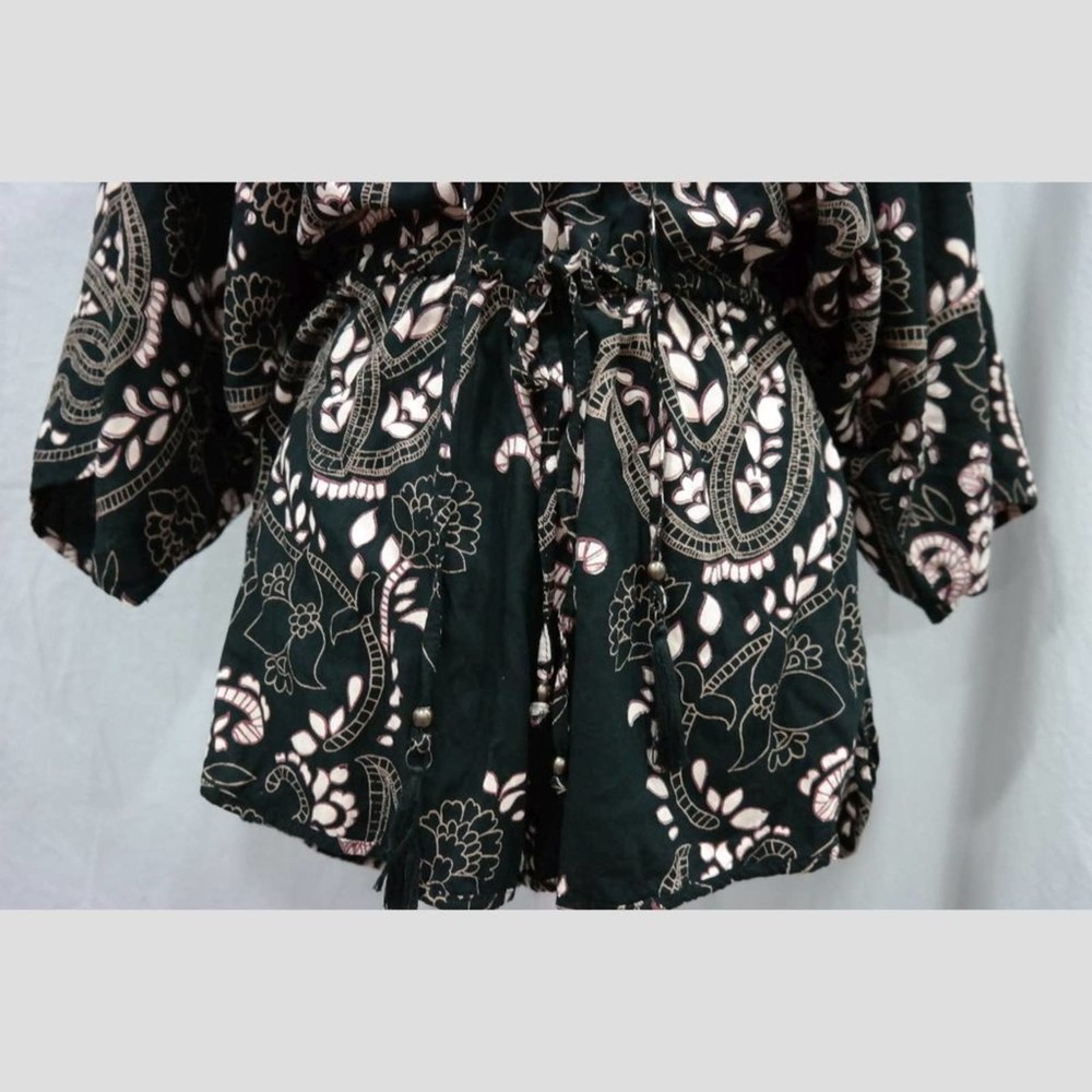 Angie Small Patterned Boho Romper - image 3